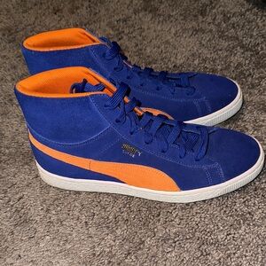 Puma Blue and Orange Athletic Shoes